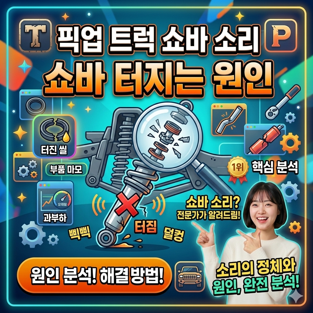 픽업 트럭 쇼바 소리와 쇼바 터지는 원인