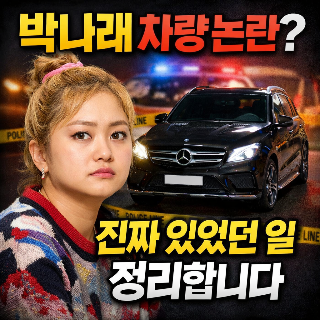 박나래 차량 내 특정 행위 논란 정리 무슨 일이 있었나