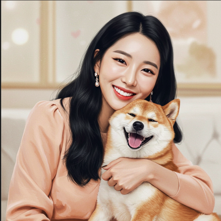 강아지와 찍은 인생샷 공개!