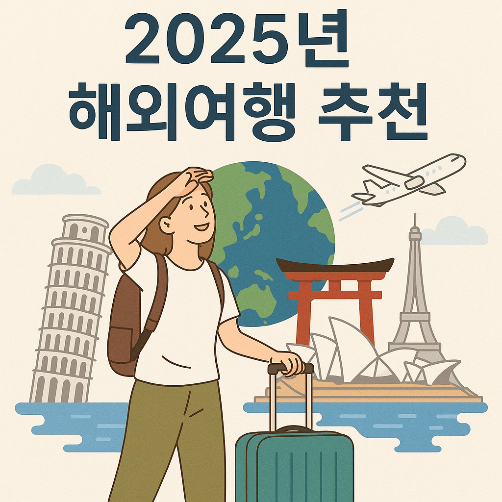 2025년 해외여행 추천 🌍 지금 떠나기 딱 좋은 인기 여행지 BEST 7