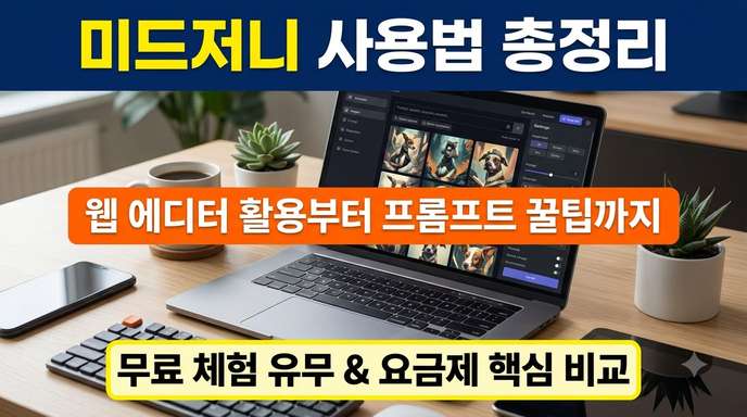 미드저니 사용법과 웹 에디터 프롬프트 작성 꿀팁 정리