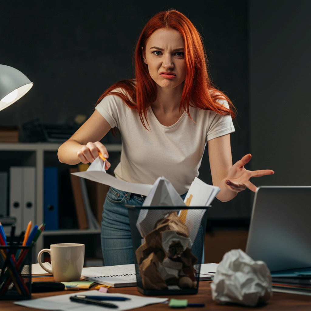 감정 상태와 쓰레기의 상관성