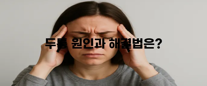 두통이 지속되면 원인부터 치료방향까지 한번에 알아보기