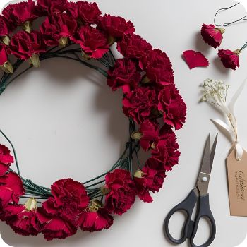 말린 카네이션 리스 만드는 법