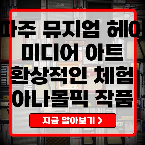 파주 뮤지엄 헤이 환상적인 미디어 아트 체험