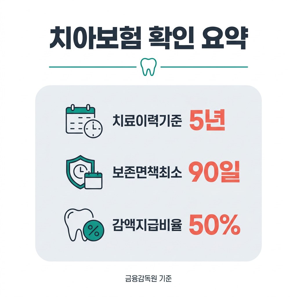 치아보험 비교 치아보험 확인 요약