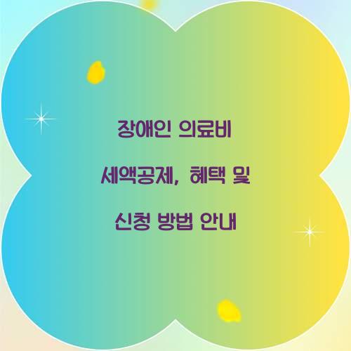 장애인 의료비