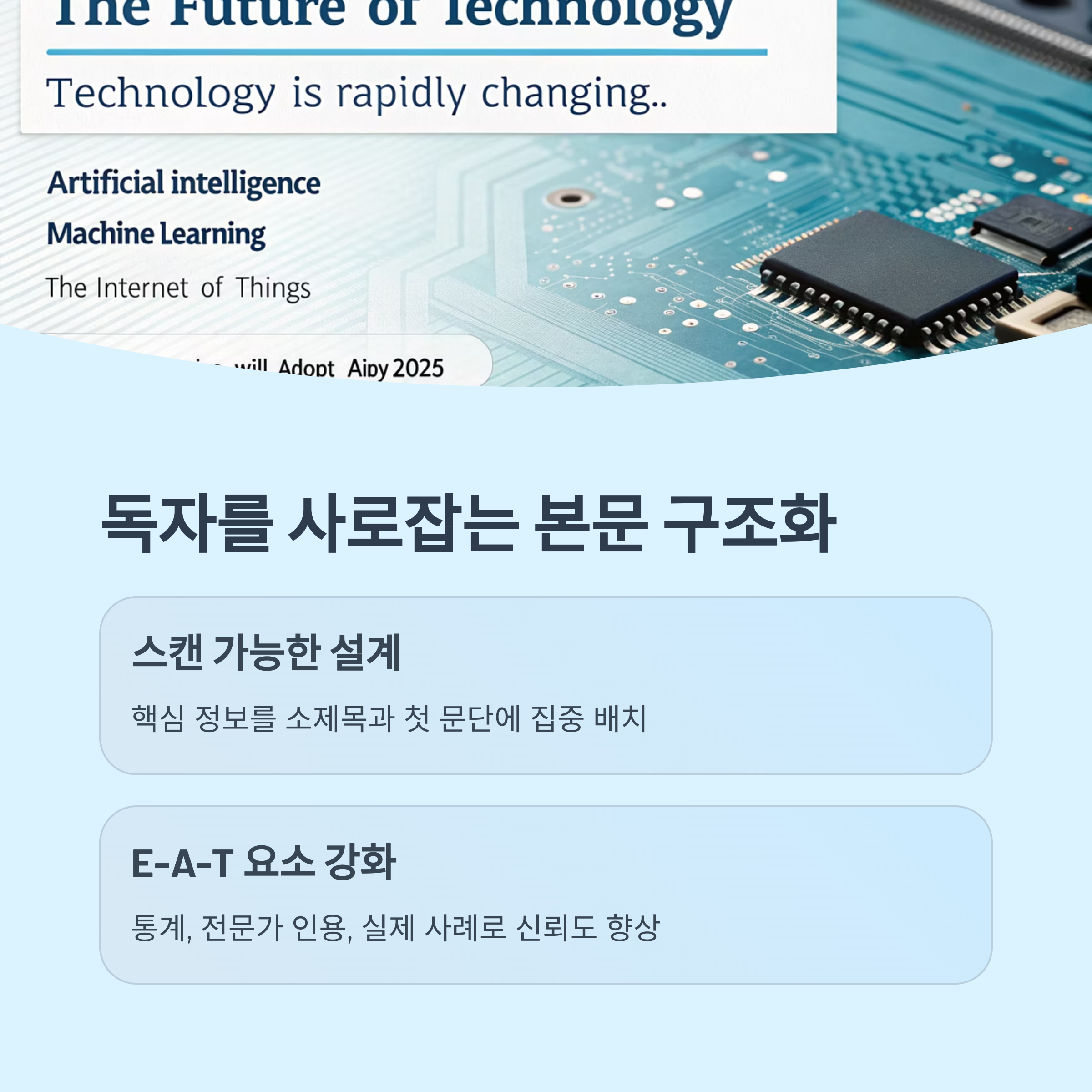 본문 구조화 전략