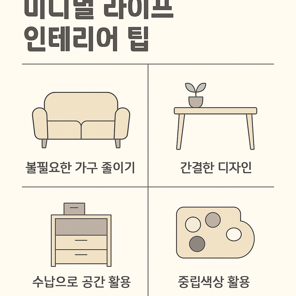 성공하는 미니멀 인테리어 3가지 법칙