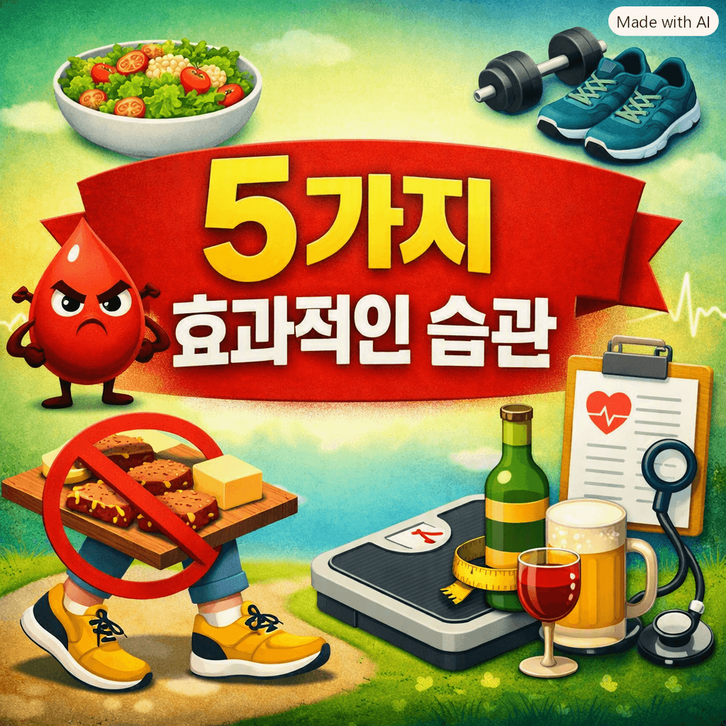 LDL 콜레스테롤을 낮추는 5가지 효과적인 습관