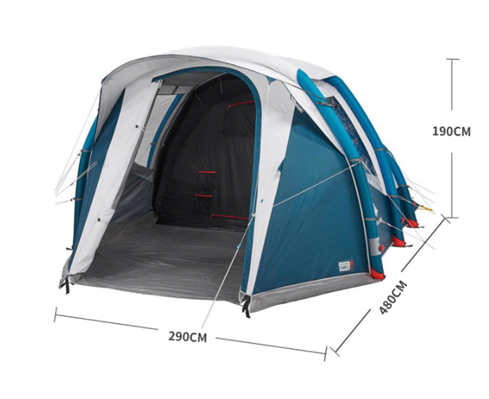 가족 캠핑 에어텐트