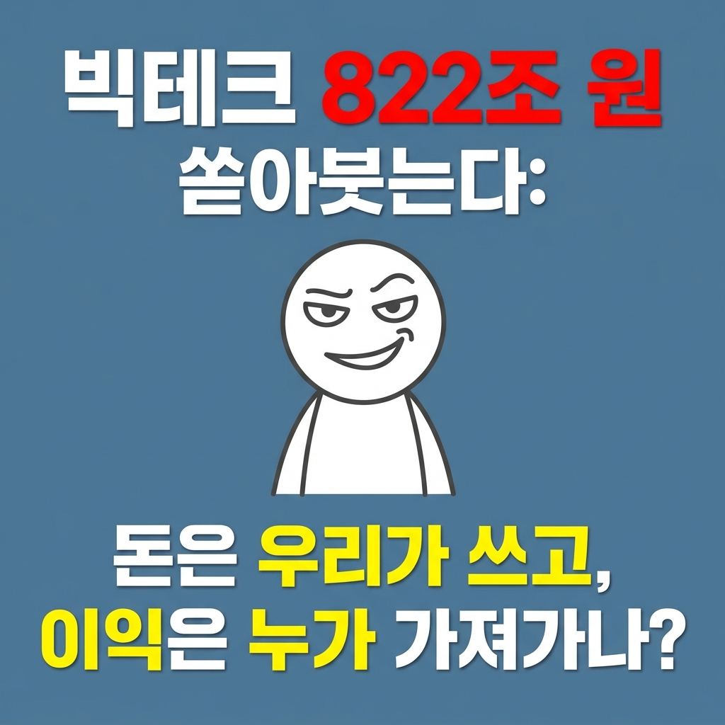 822조 원 쏟아붓는 빅테크, 돈은 우리가 쓸게, 수익은 누가?