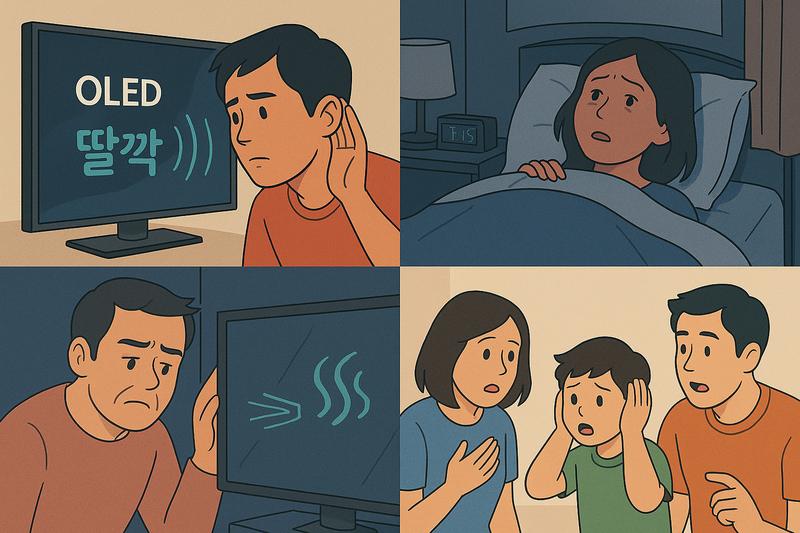 TV 껐는데 딸깍 소리 나는 이유