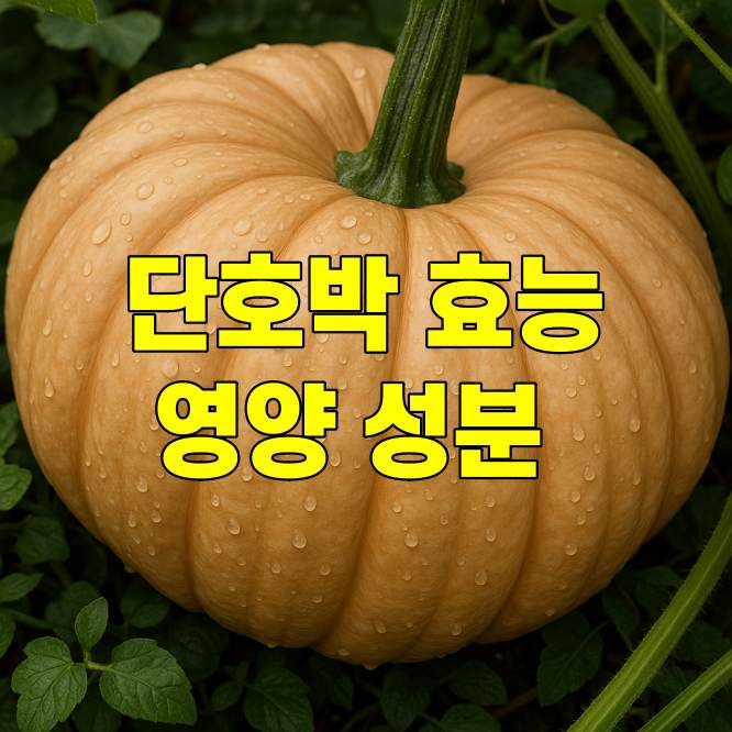 단호박 효능과 영양 성분 총정리