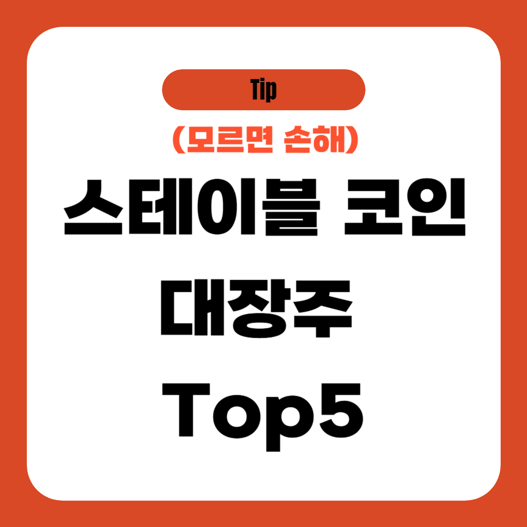 스테이블 코인 대장주 Top5