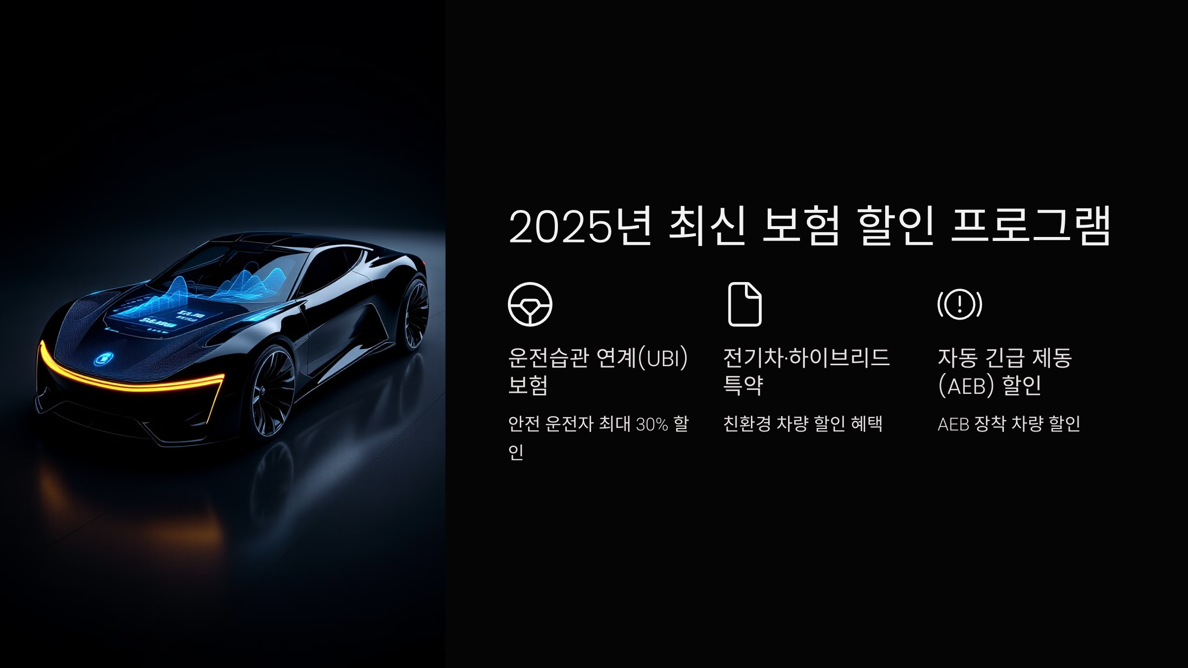 2025년 최신 보험 할인 프로그램