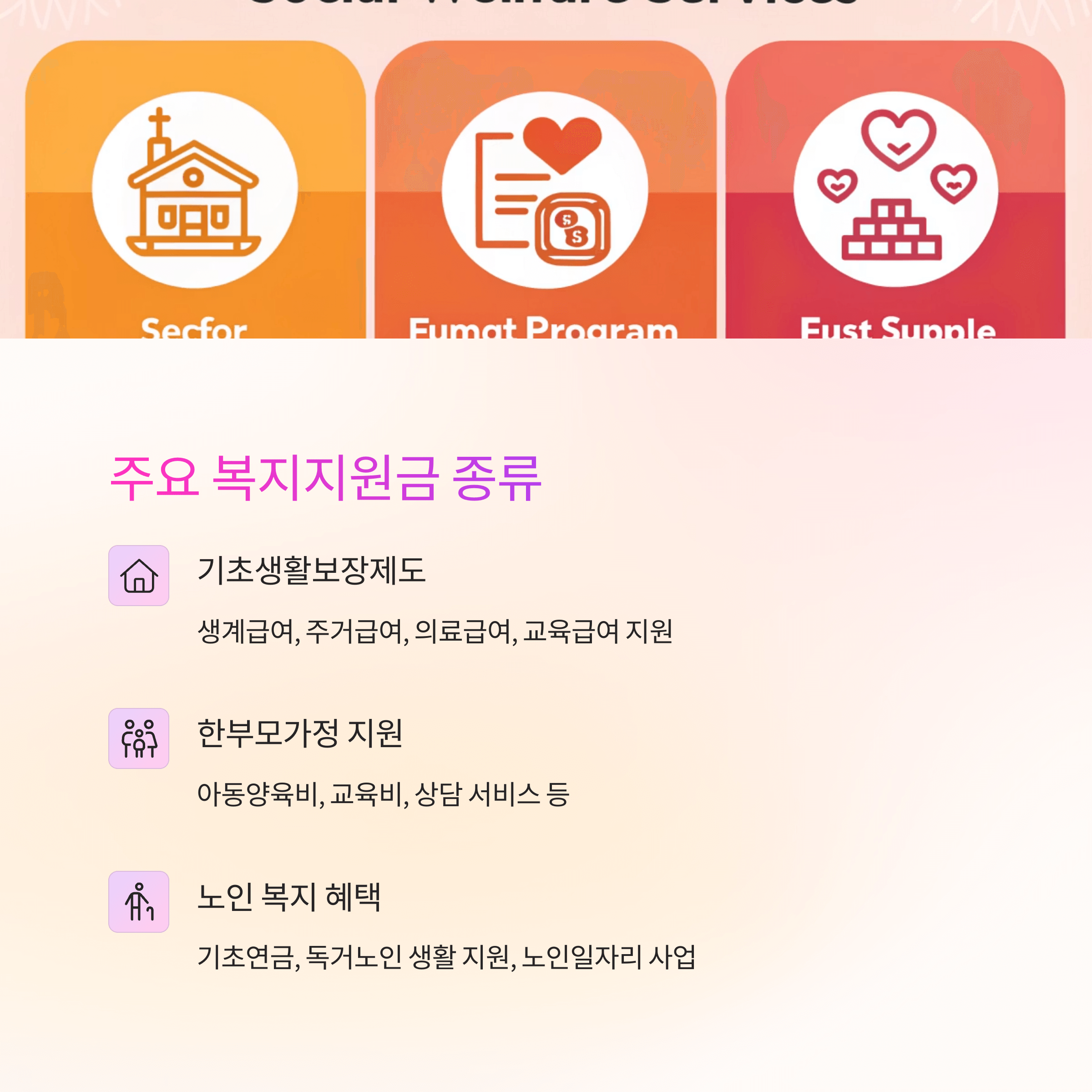 2025 복지지원금 총정리: 지금 바로 확인해야 할 수급 가능 목록