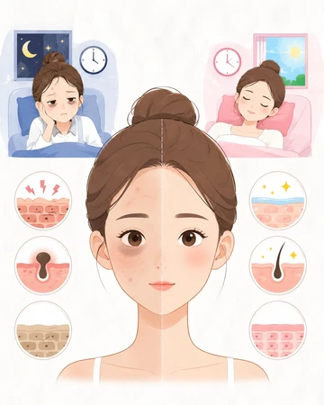 수면 부족에 따른 피부 컨디션 변화14