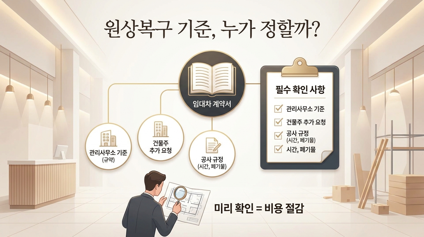 임대차 계약서에 원상복구 기준 명시