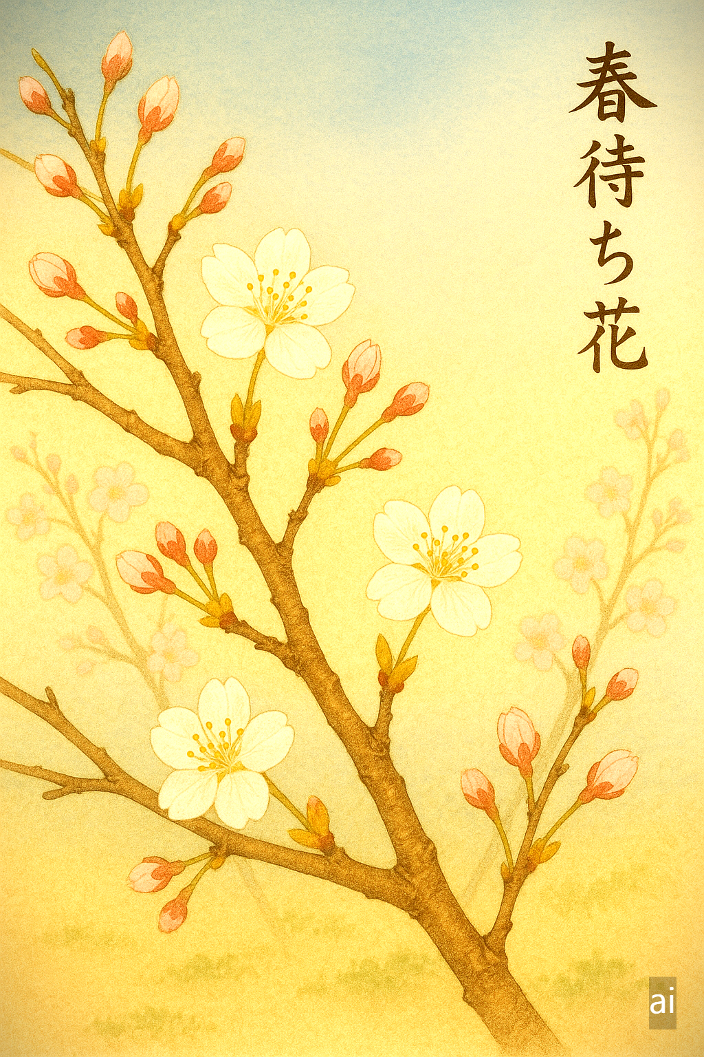 나뭇가지에 핀 꽃