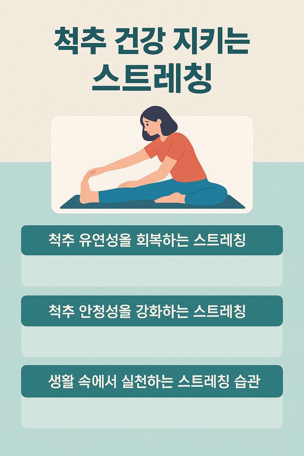 척추 건강 지키는 스트레칭