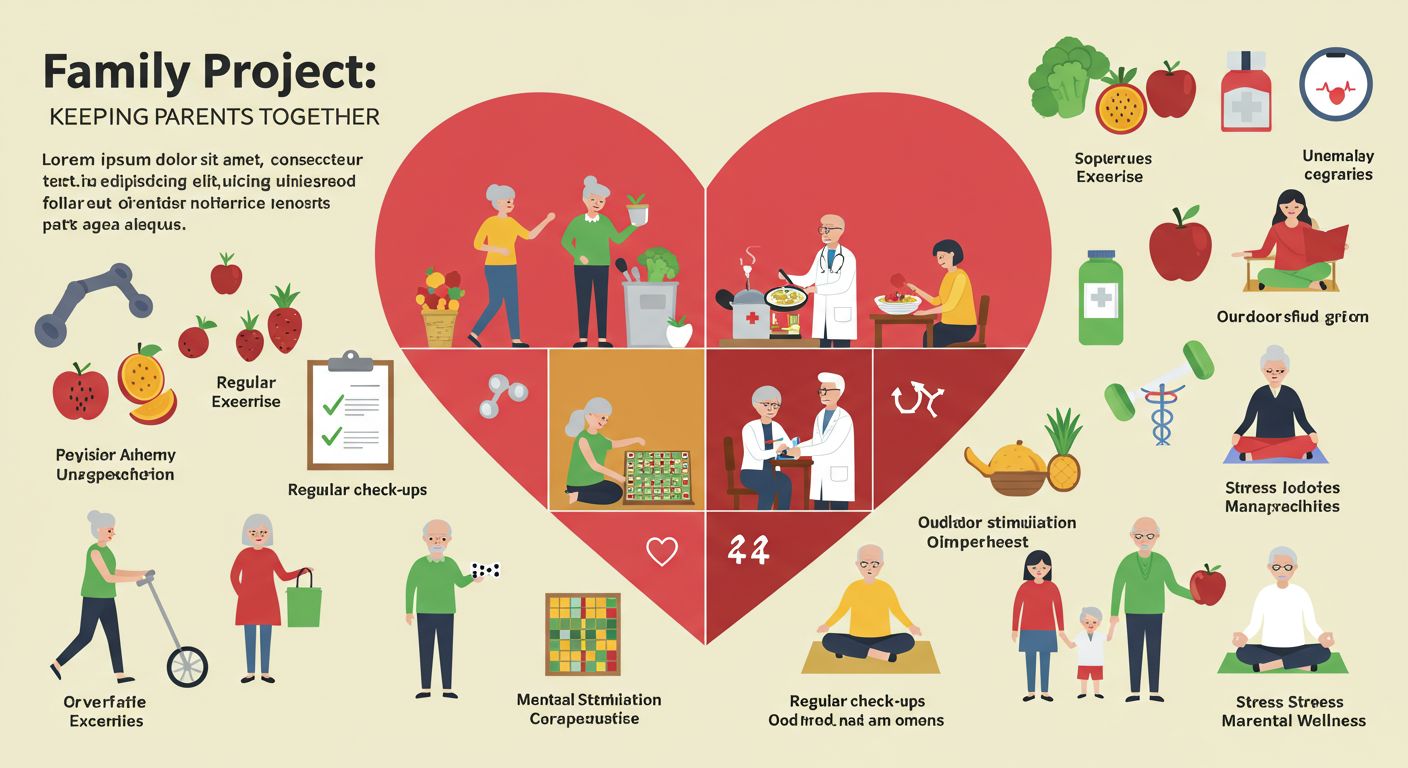 부모님 건강 지키기 프로젝트 관련 그림