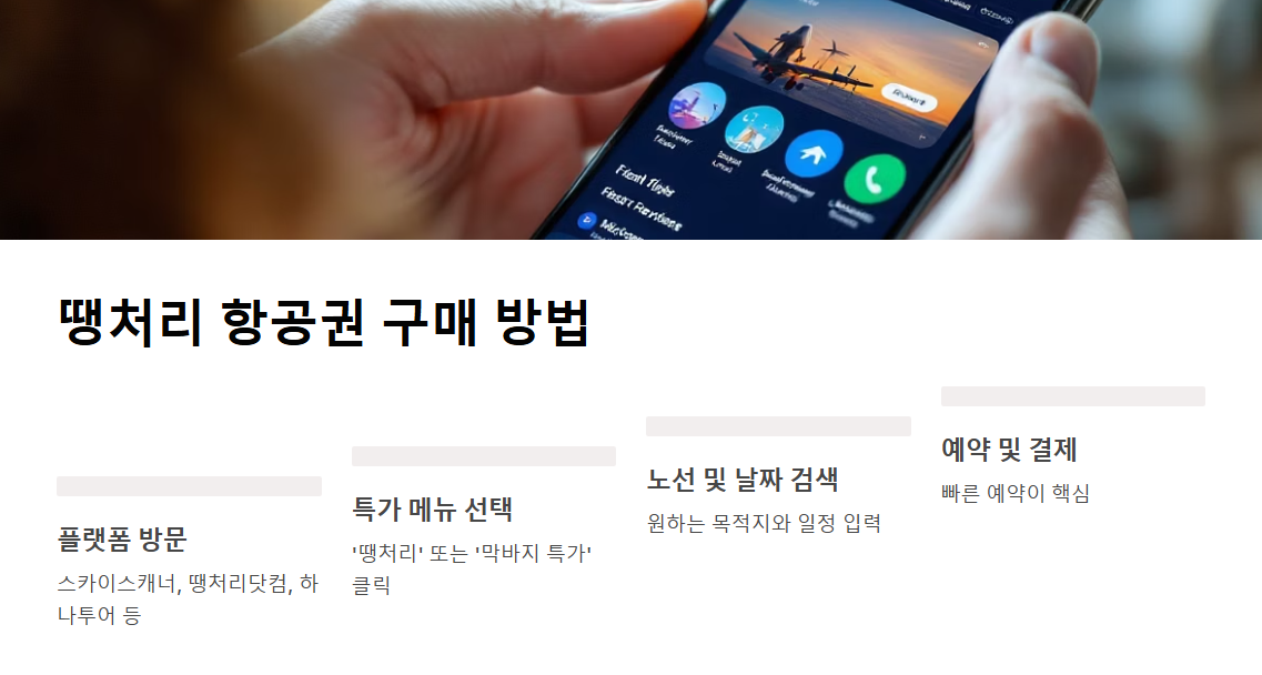 해외 땡처리 항공권으로 항공료 절약하기