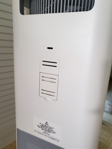 에어엔진 공기청정기 냄새센서와 먼지센서