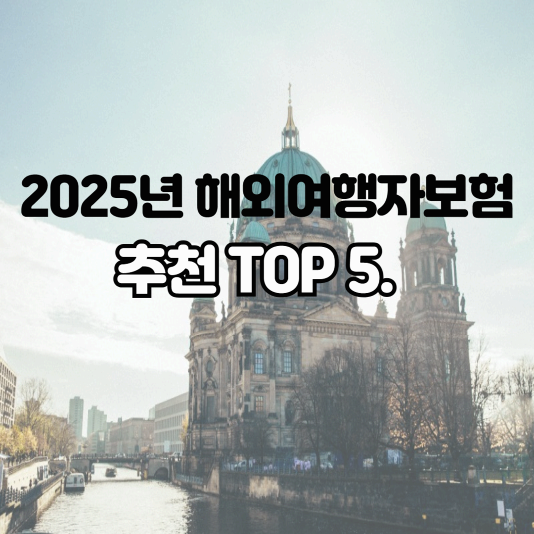 2025년 해외여행자보험 추천 TOP5, 꿀팁 & 필수 체크리스트