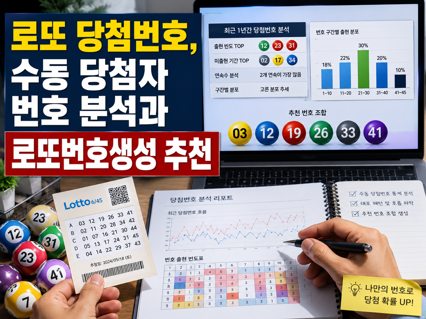 로또 당첨번호, 수동 당첨자 번호 95% 분석과 로또번호생성 추천