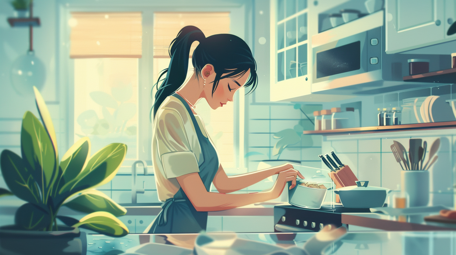 전자레인지 청소 방법