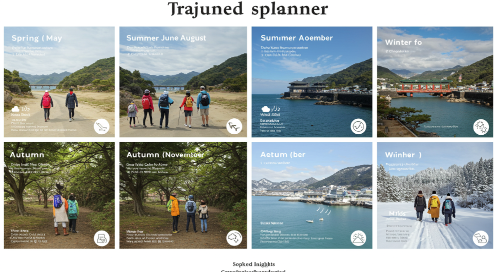 제주 사계절 여행을 위한 옷차림과 날씨 팁이 담긴 여행 플래너