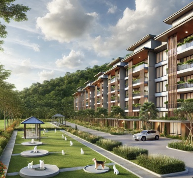 반려동물 전용 리조트 이미지