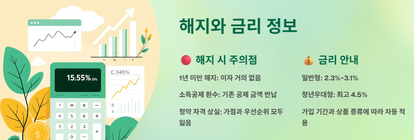 주택청약종합저축이란? 차이점, 전환(전환방법), 해지 및 이자