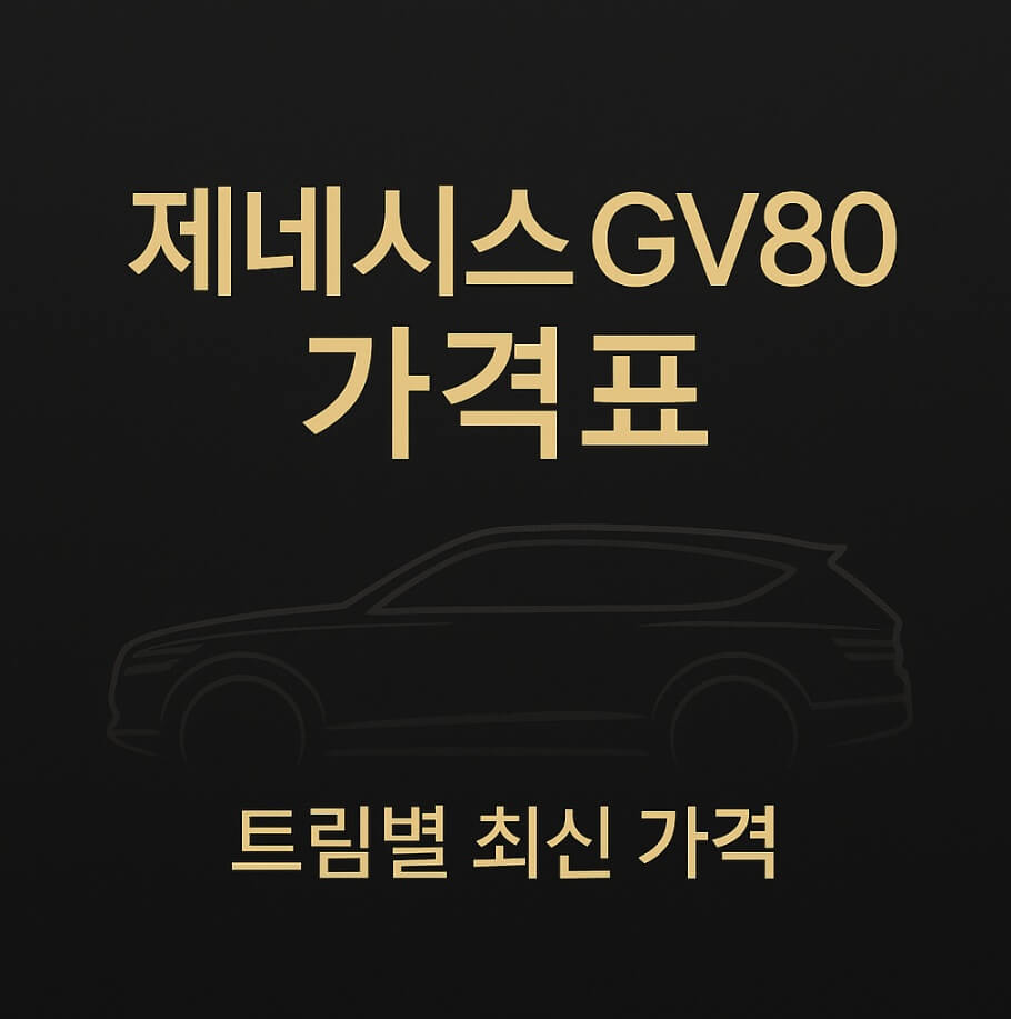 제네시스 GV80 가격표