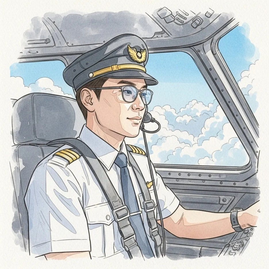 정확한 판단을 내리는 조종사의 모습