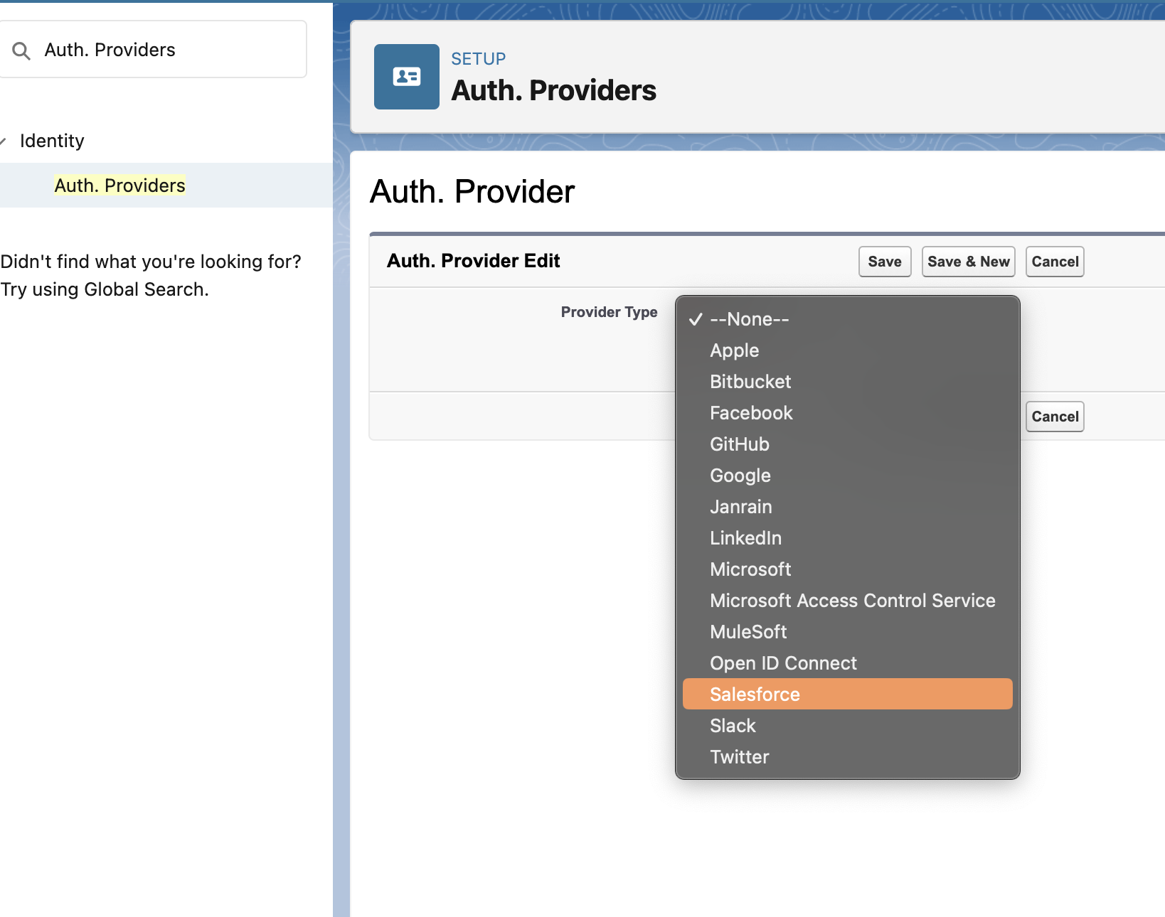 Auth. Provider