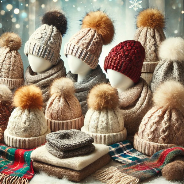 겨울철 모자와 스카프