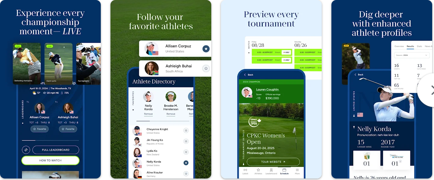 LPGA & PGA 투어 실시간 중계 완벽 가이드, JTBC 골프앱으로 골프 황금시대를 만끽하세요!