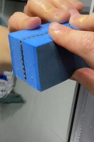 다이소-거울닦이-스펀지-광택-내기