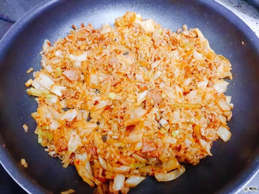 훈제오리-김치볶음밥-다이어트-레시피