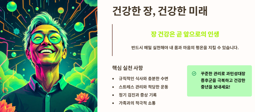 과민성대장증후군 원인(유형),증상,예방과 관리