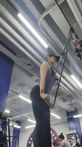 파워밴드 트라이셉 풀다운 동작 설명 / power band tricep pulldowns