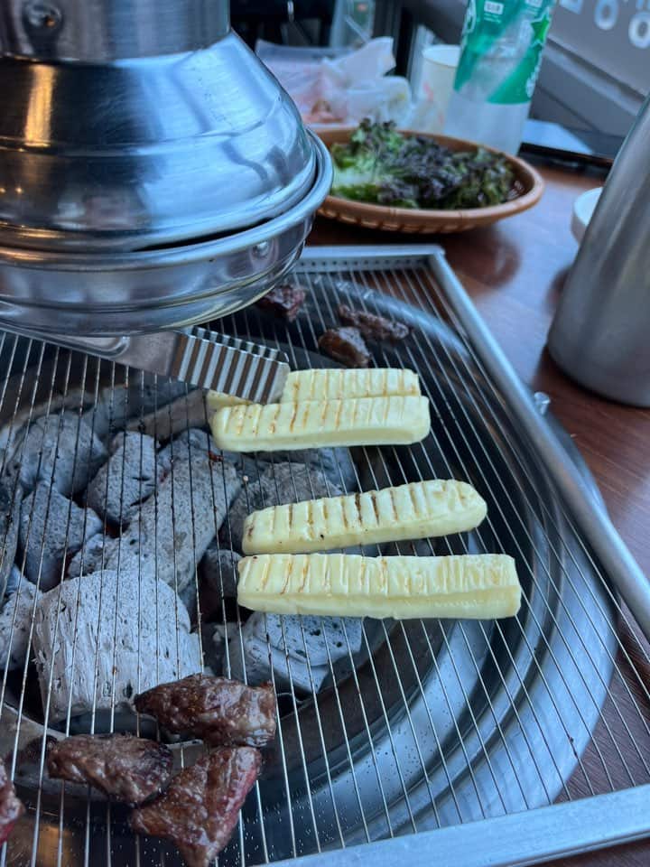 평창한우마을 대관령점 구워먹는 치즈