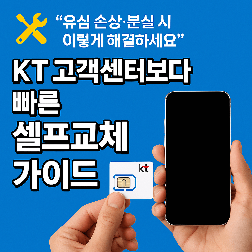 KT 유심 교체 후 요금제 변경 및 관리 팁 안내.