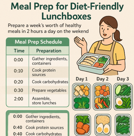 다이어트 도시락 밀프렙 계획표
