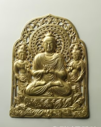 수은말마감 도금 금동불