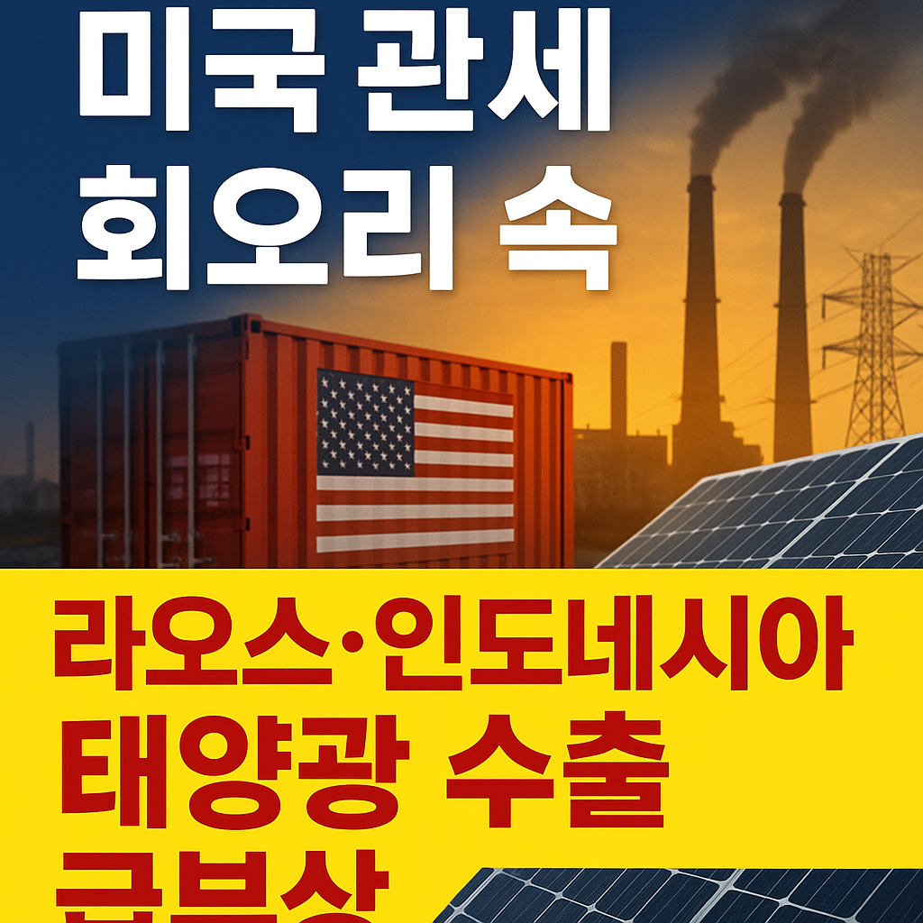 라오스&middot;인도네시아 태양광 수출 급부상