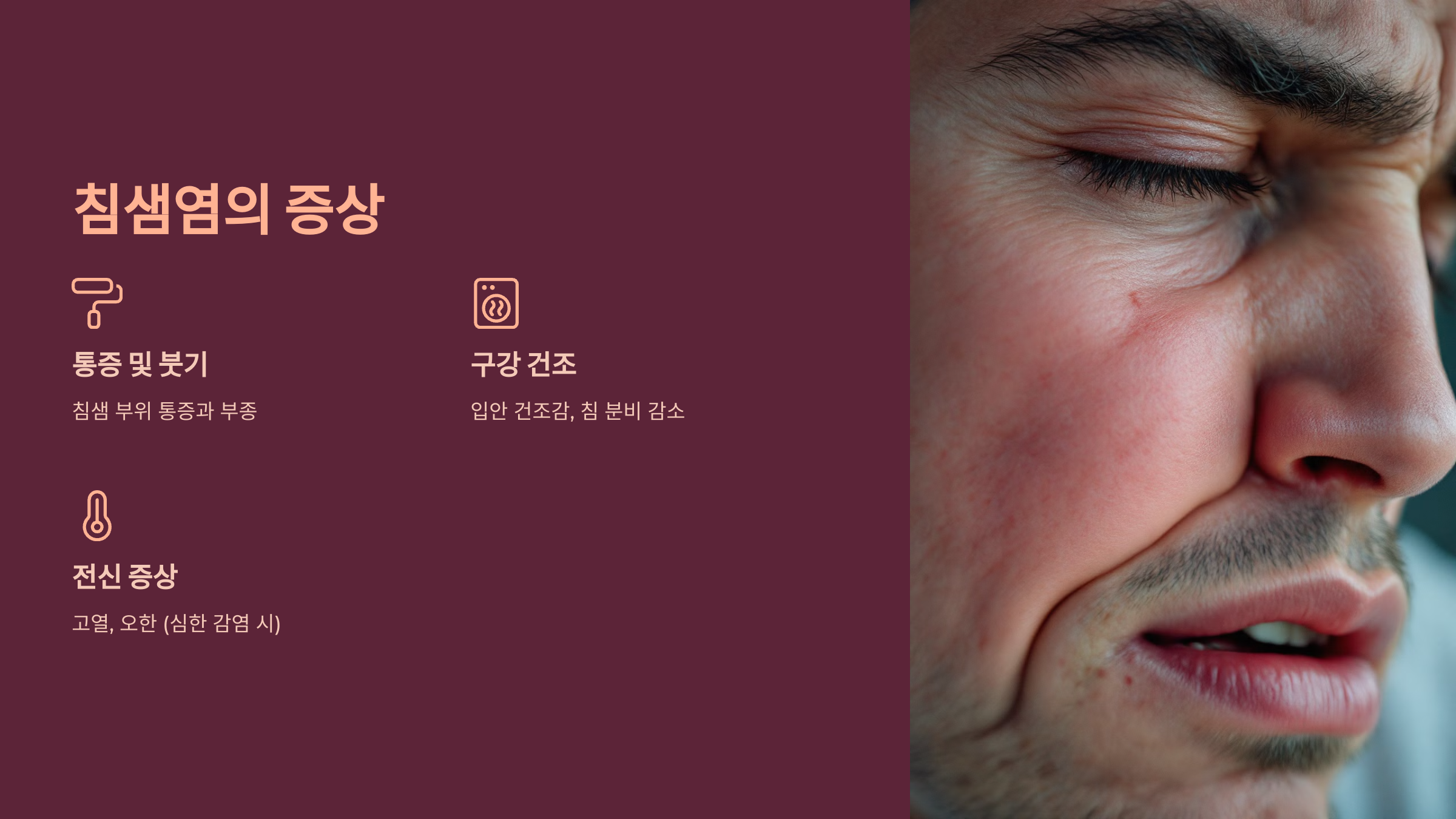 침샘염의 증상