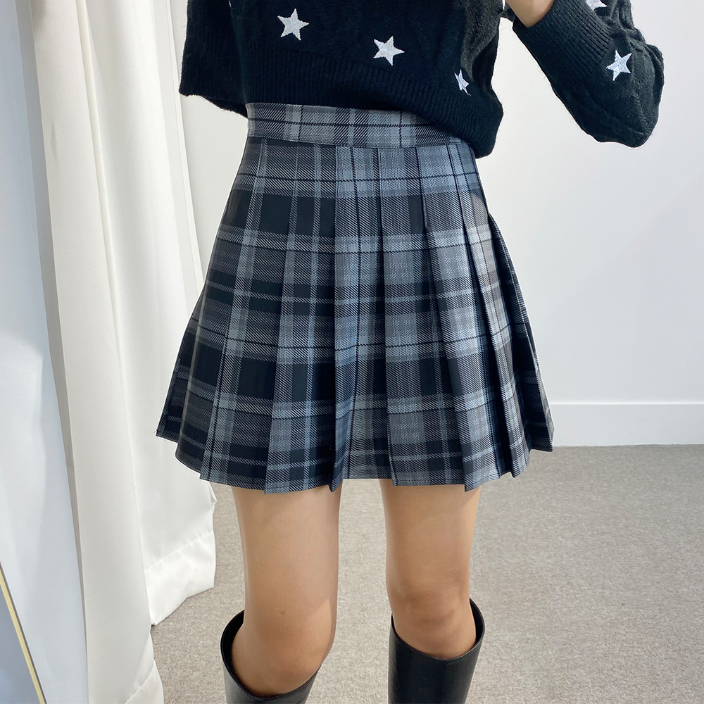 속바지 체크 테니스스커트